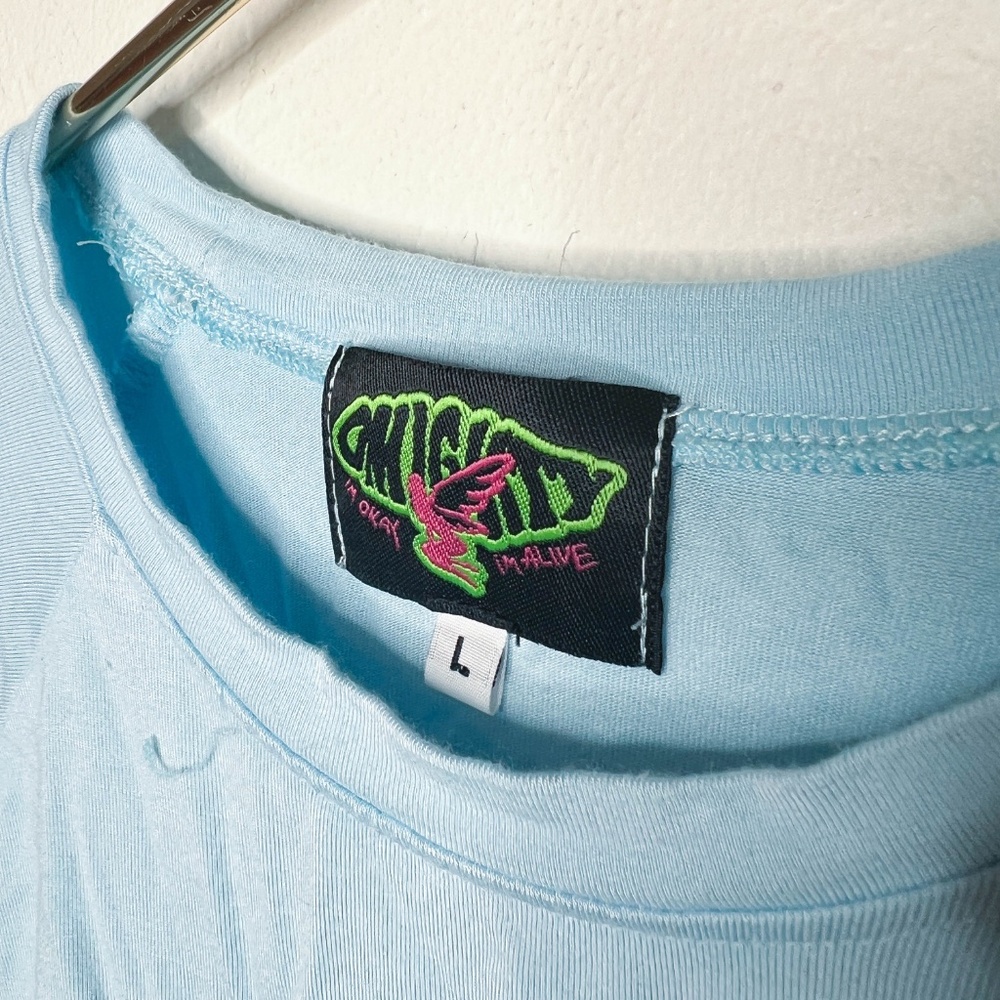 Y2K OMIGHTY Offensive Babydoll Tee Shirt Queen of BJ - Picture 4 of 10